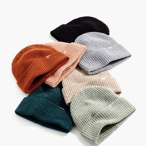Madewell Beanie - Chunky Merino Wool Cuffed Beanie - desert tan color- one size